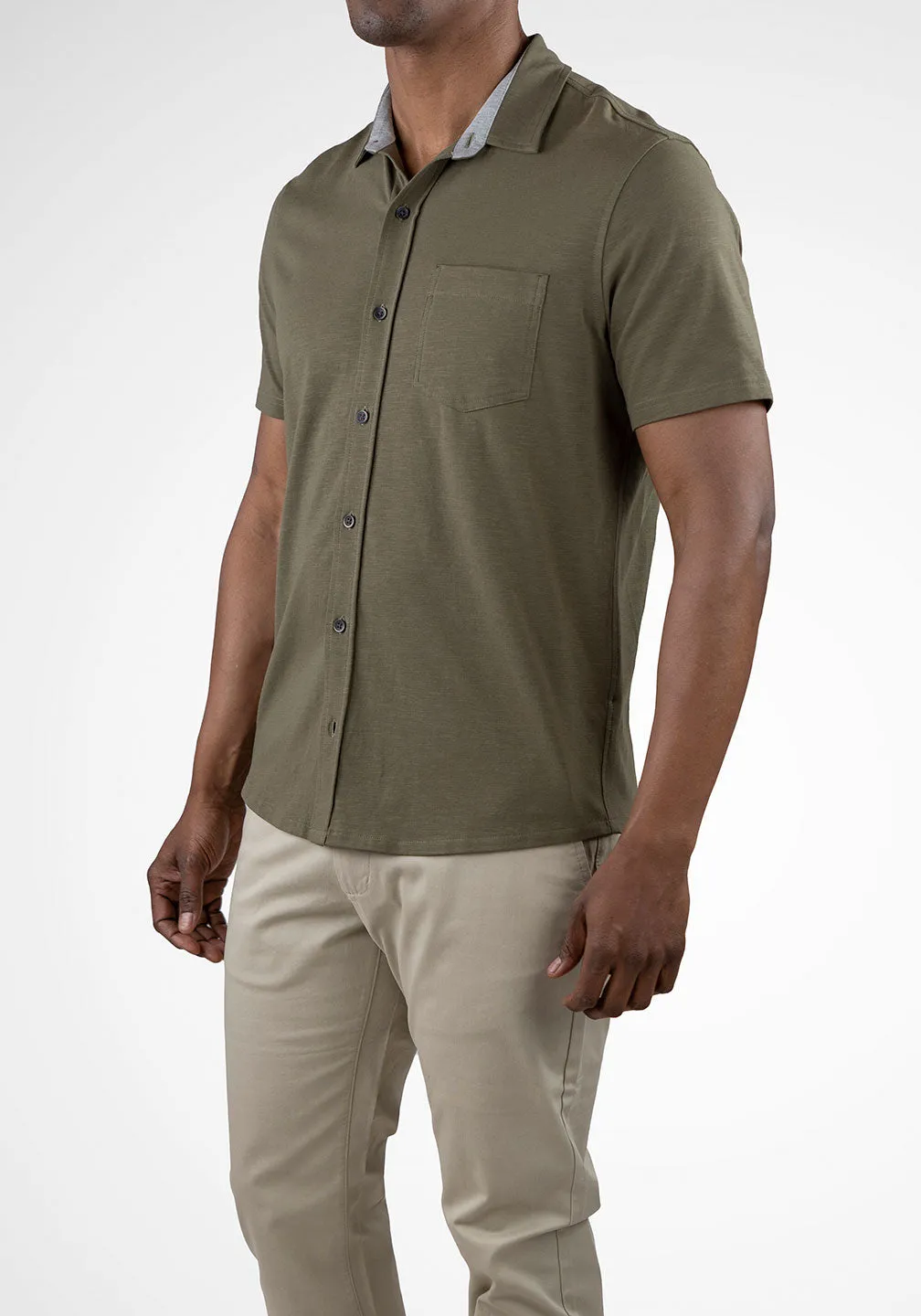 Knit Shirt -Stretch Slub Jersey sold by Tailor Vintage product image thumbnail 3