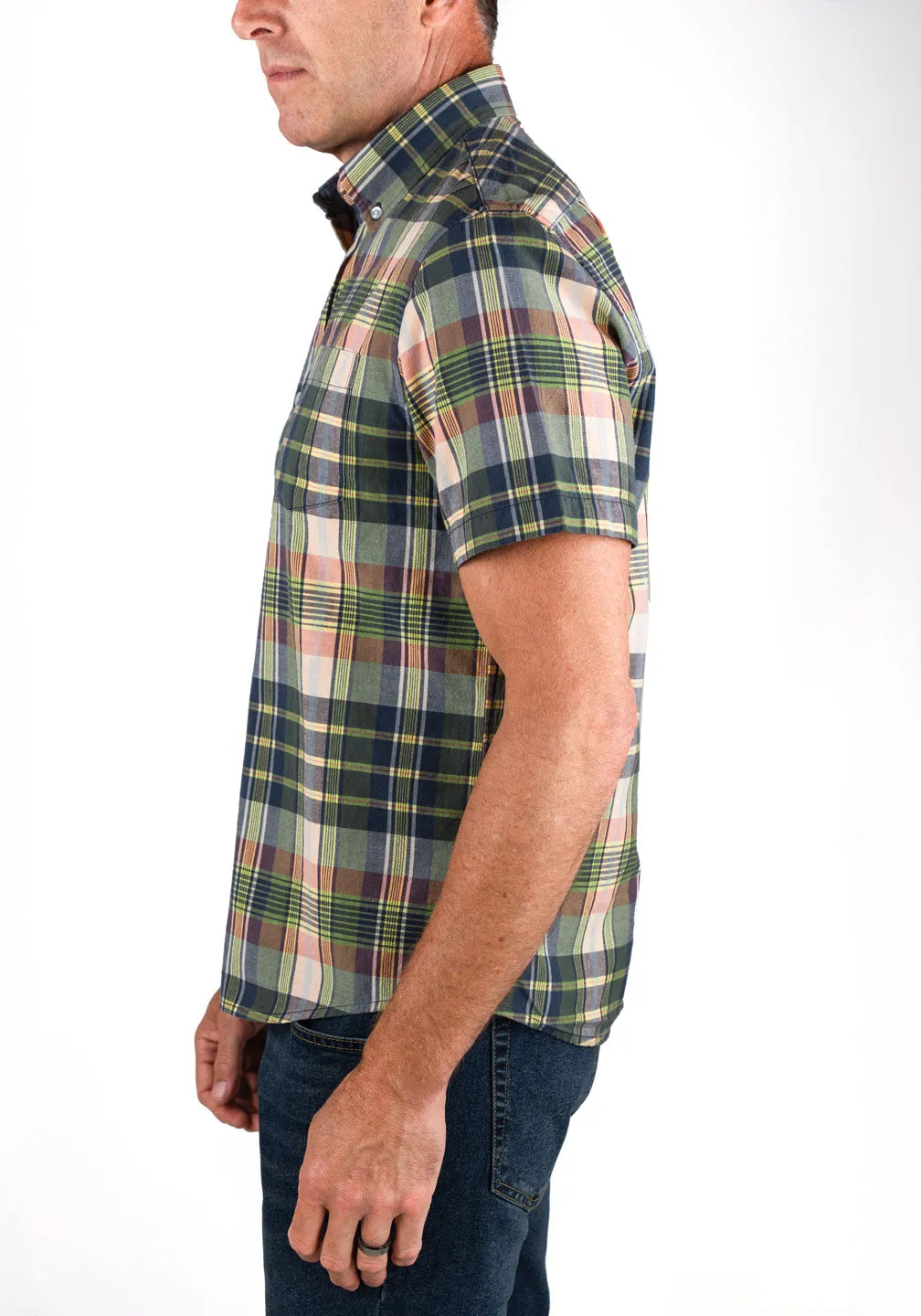 Short Sleeve Shirt - Authentic Indian Madras sold by Tailor Vintage product image thumbnail 4