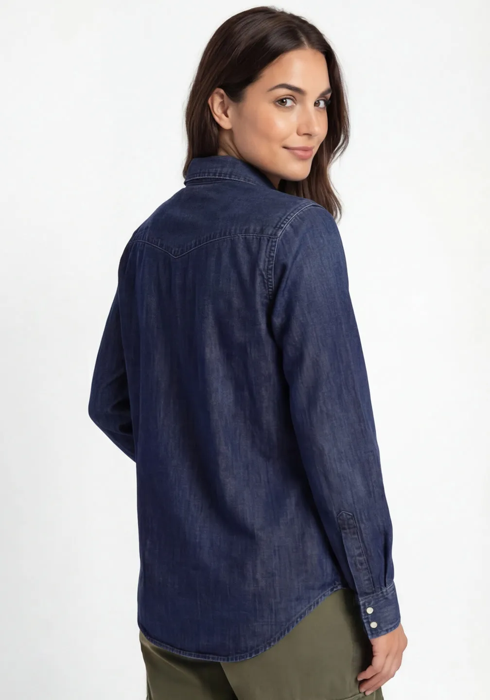 Denim Western Shirt sold by Tailor Vintage product image thumbnail 5