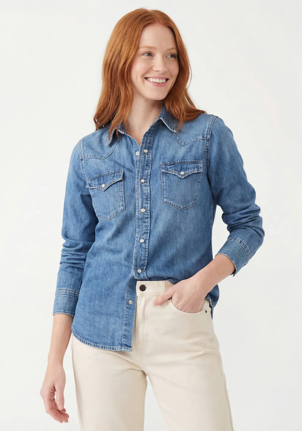 Denim Western Shirt sold by Tailor Vintage