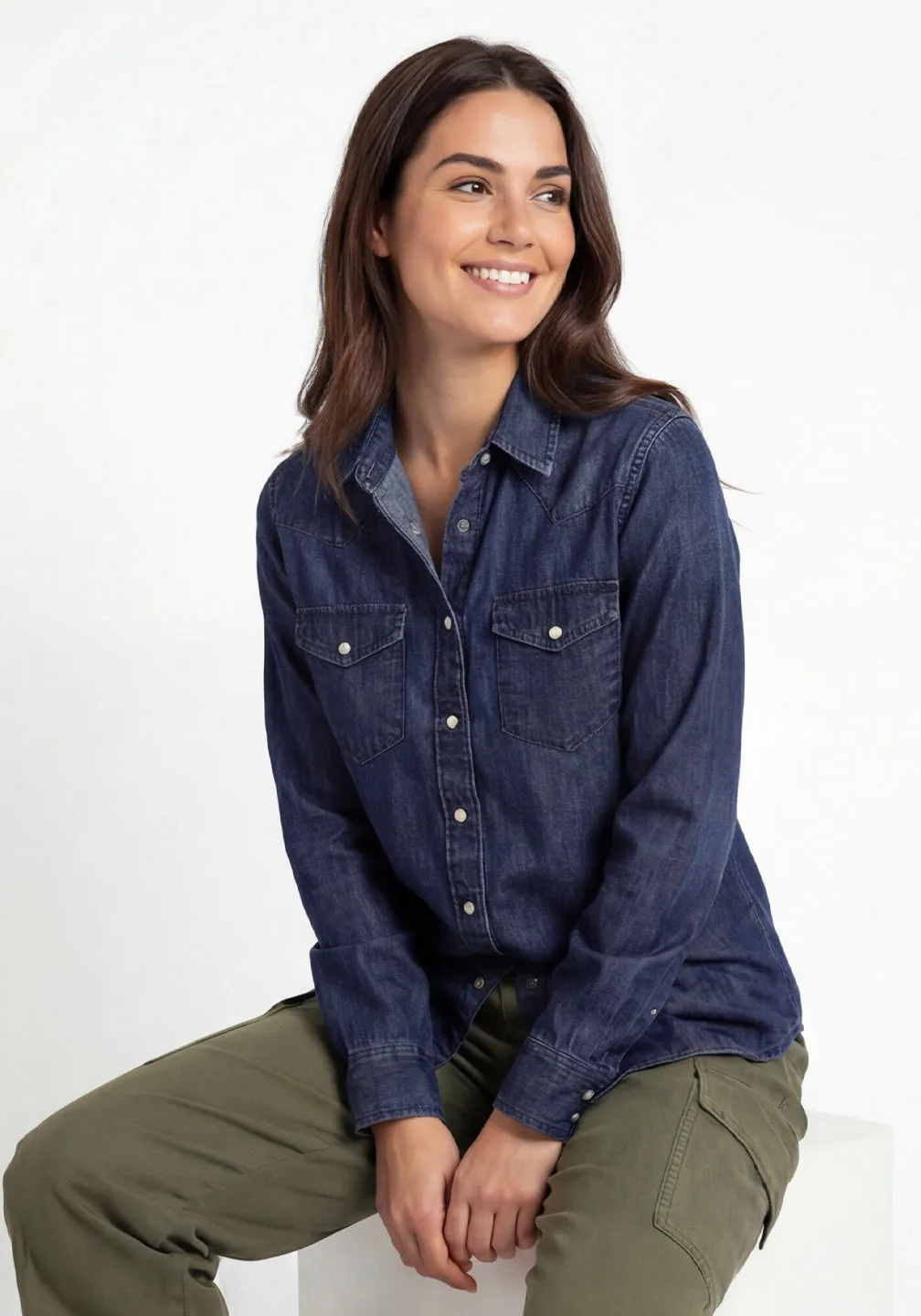 Denim Western Shirt sold by Tailor Vintage product image thumbnail 4