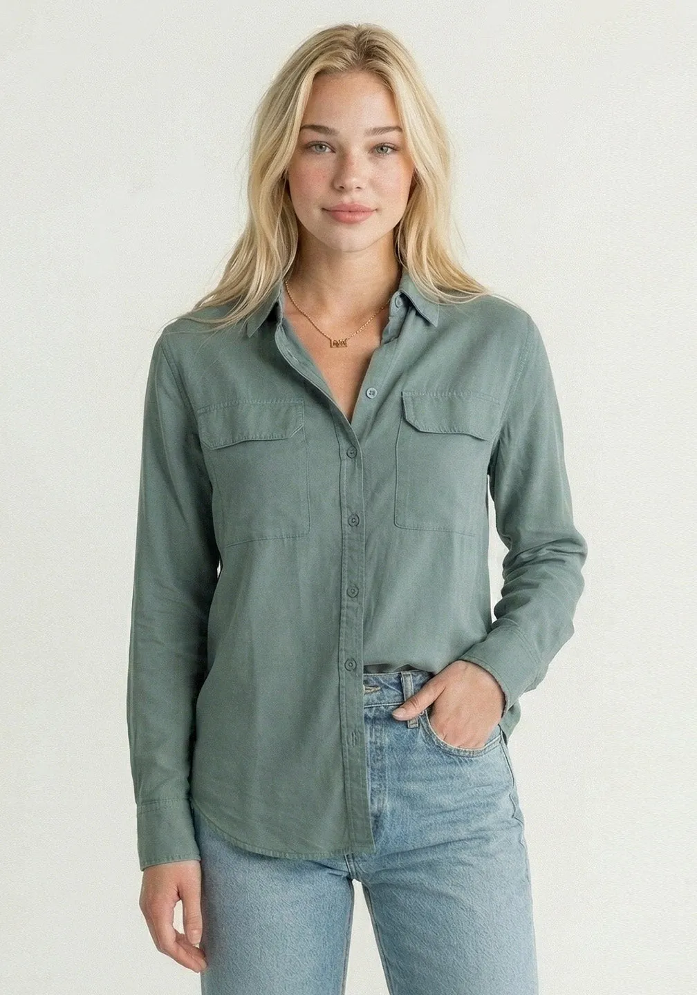 Tencel Utility Relaxed-Fit Shirt sold by Tailor Vintage product image thumbnail 5