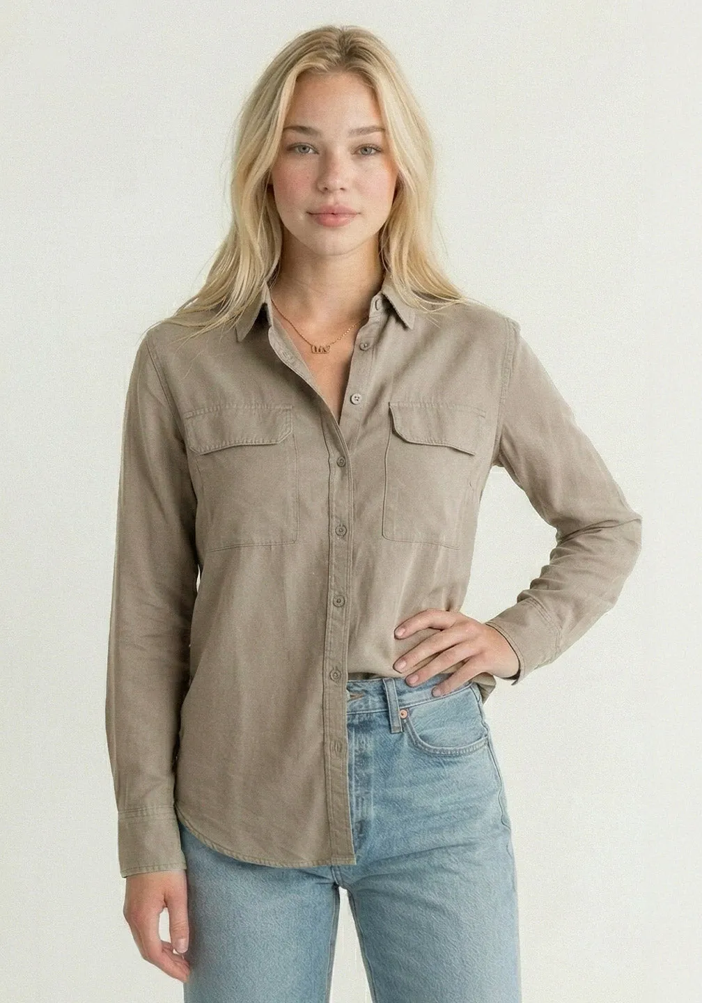 Tencel Utility Relaxed-Fit Shirt sold by Tailor Vintage product image thumbnail 2