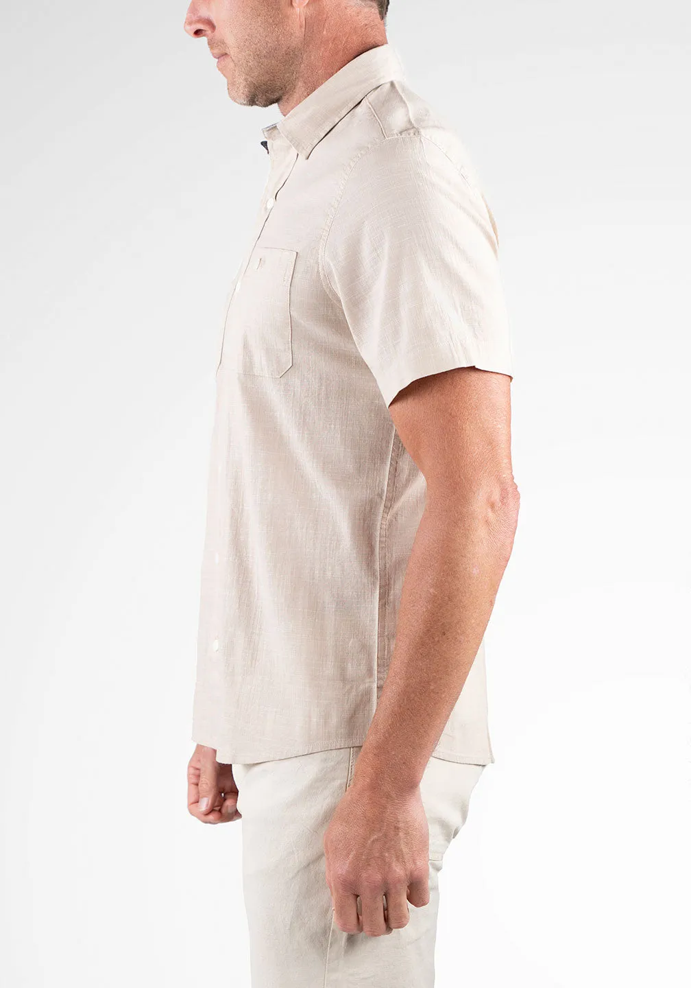 Work Shirt -Stretch Chambray with Airotec® Performance sold by Tailor Vintage product image thumbnail 2