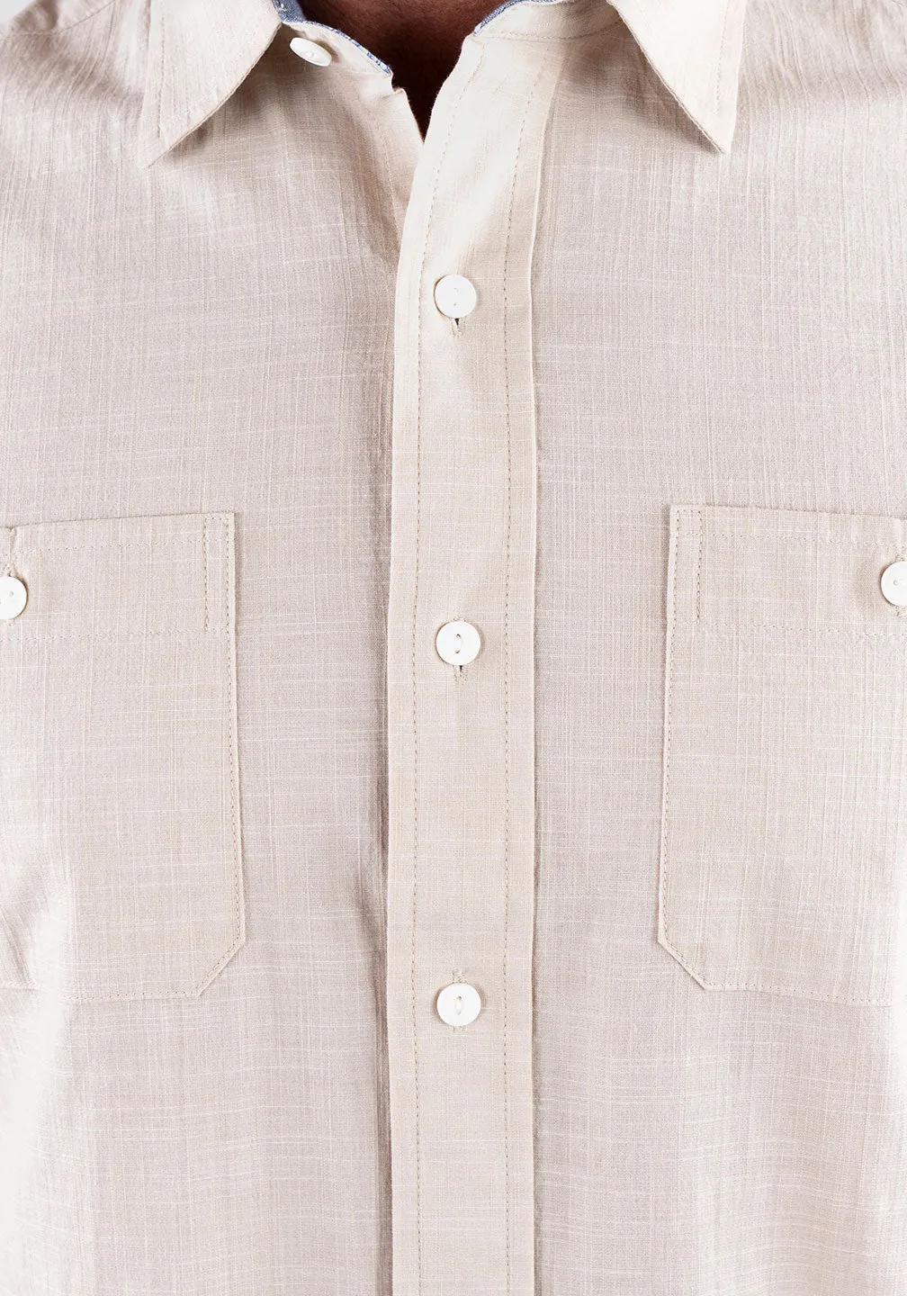 Work Shirt -Stretch Chambray with Airotec® Performance sold by Tailor Vintage product image thumbnail 4