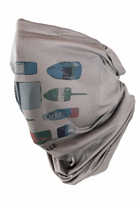 PUREtec cool® Gaiter in Gray Flannel/Tailor Vintage Embroidery sold by Tailor Vintage