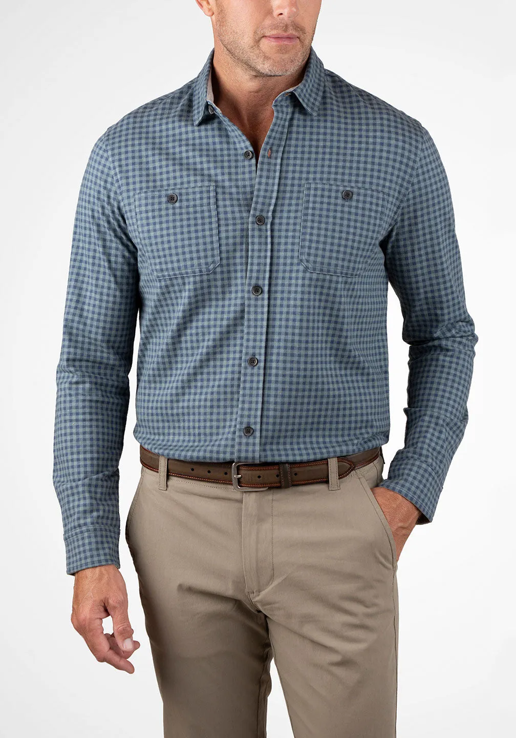 Softest Brushed Jersey Slim-Fit Work Shirt sold by Tailor Vintage product image thumbnail 3