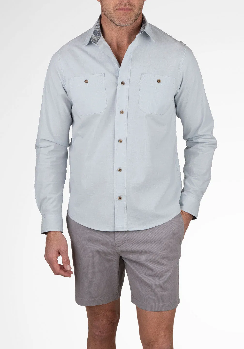 Work Shirt - Stretch Chambray with Airotec® Performance sold by Tailor Vintage product image thumbnail 3