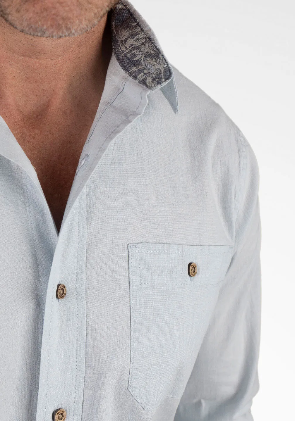 Work Shirt - Stretch Chambray with Airotec® Performance sold by Tailor Vintage product image thumbnail 4