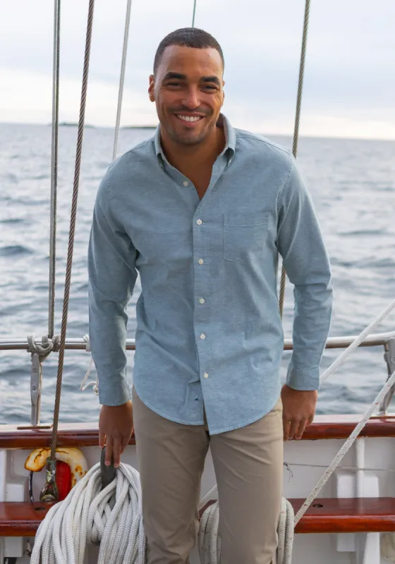 Long Sleeve Shirt - Stretch Oxford with Airotec® Performance sold by Tailor Vintage