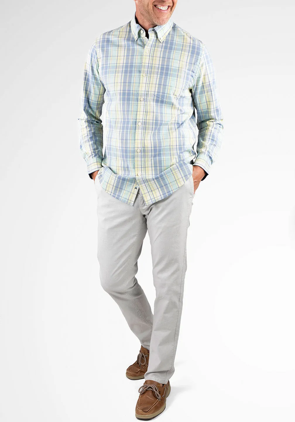 Long Sleeve Shirt- Stretch Poplin with Airotec® Performance sold by Tailor Vintage product image thumbnail 4