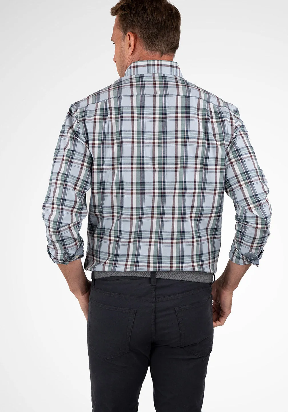 Long Sleeve Shirt- Stretch Poplin with Airotec® Performance sold by Tailor Vintage product image thumbnail 5