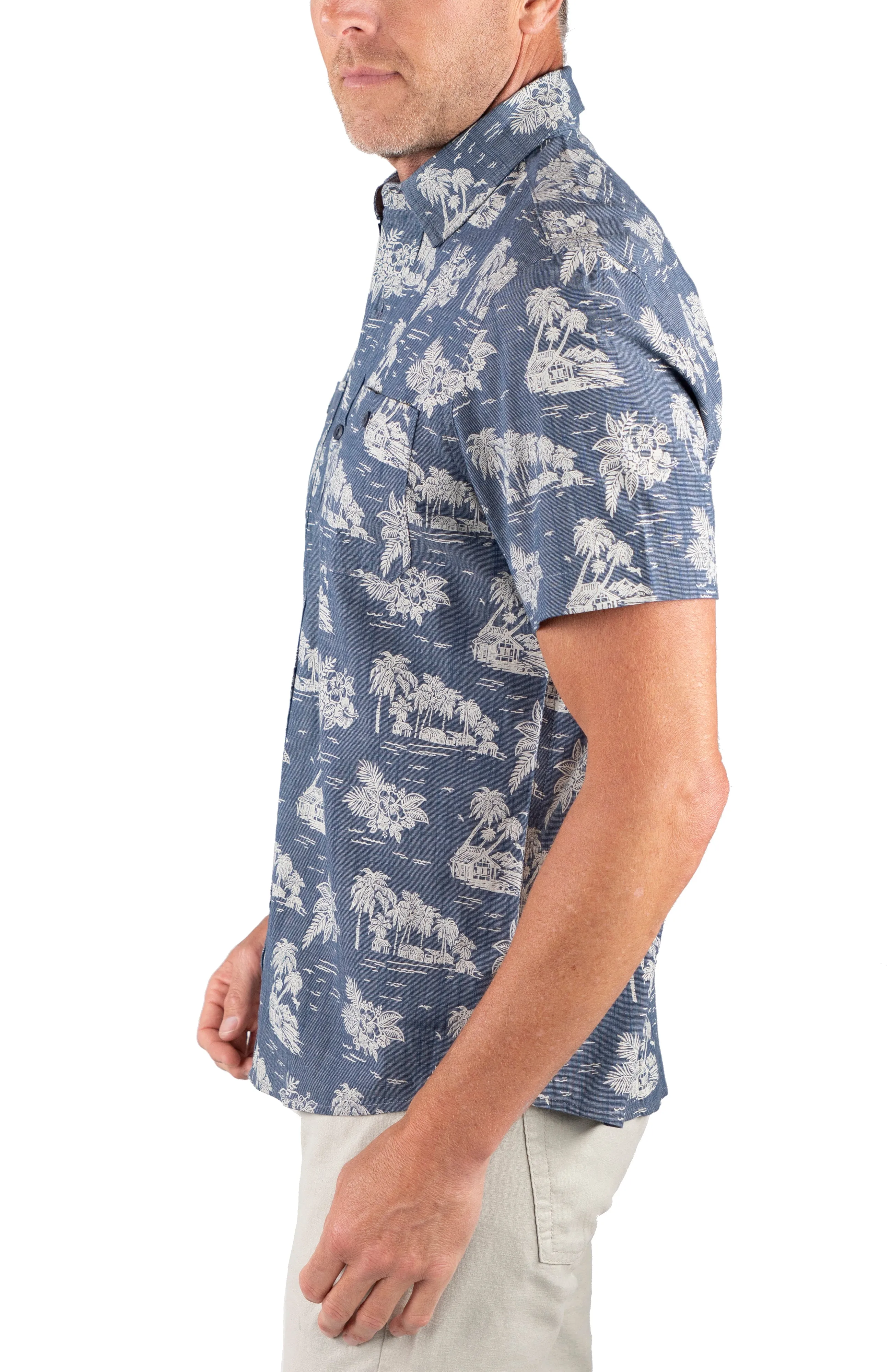 Work Shirt -Stretch Chambray with Airotec® Performance sold by Tailor Vintage product image thumbnail 3