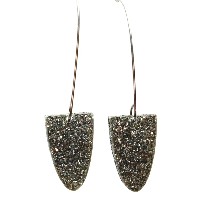Dangle Silver Glitz Earrings sold by Takara