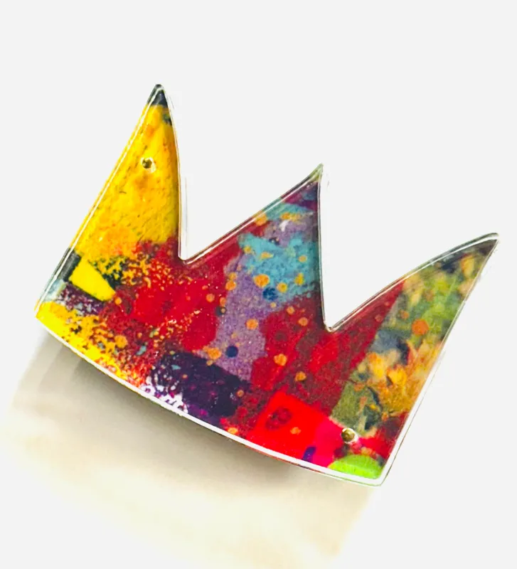 Basquiat Crown Brooch sold by Takara