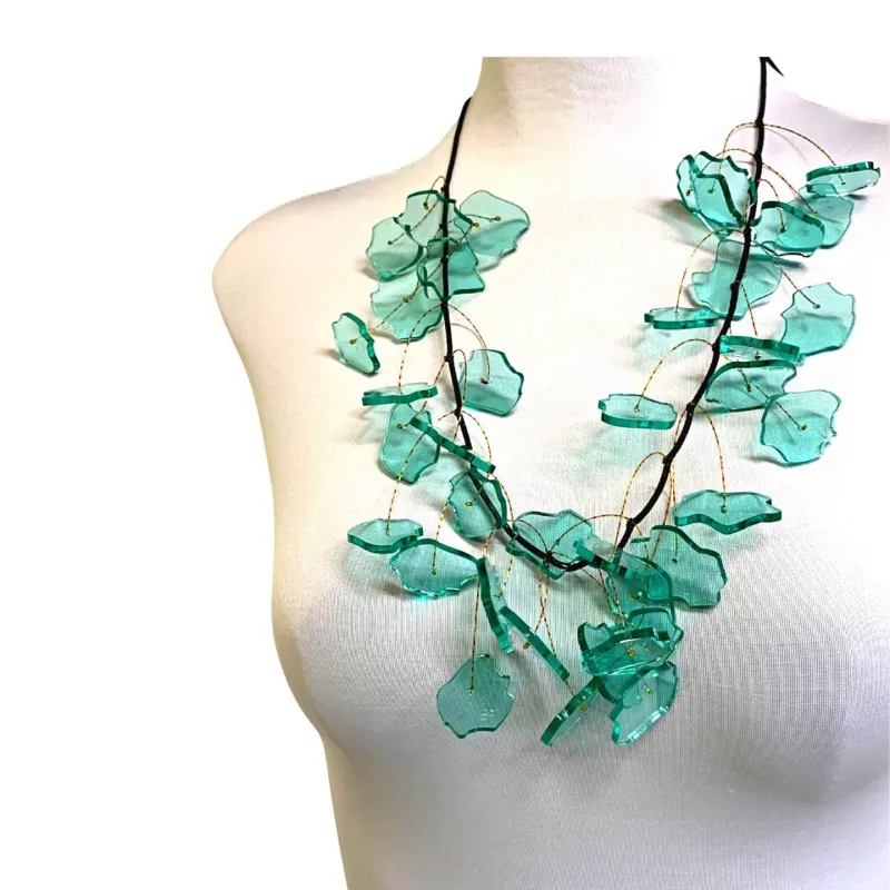 Lucite Kinetics Necklace sold by Takara