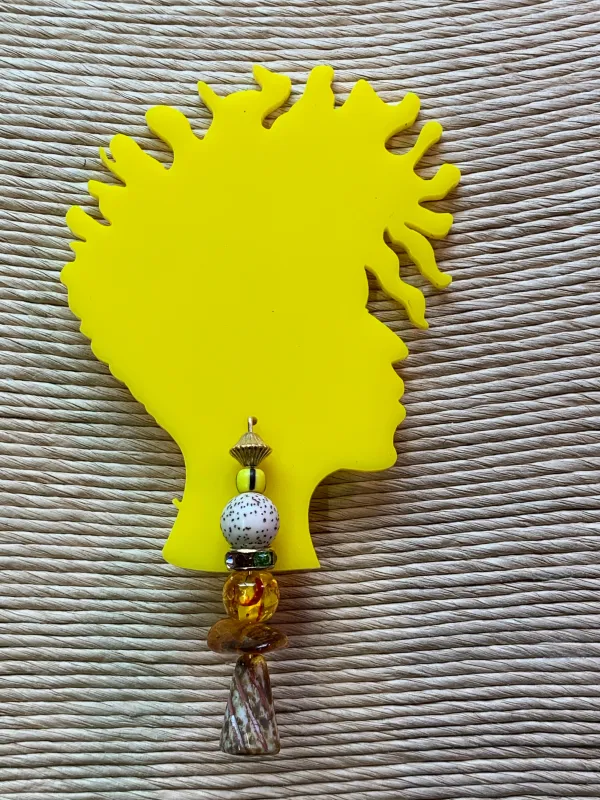 Curly Top Pin with Earring Crown Act made by Takara