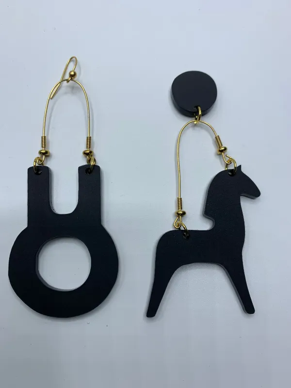 The Pony and the Vessel Earrings sold by Takara
