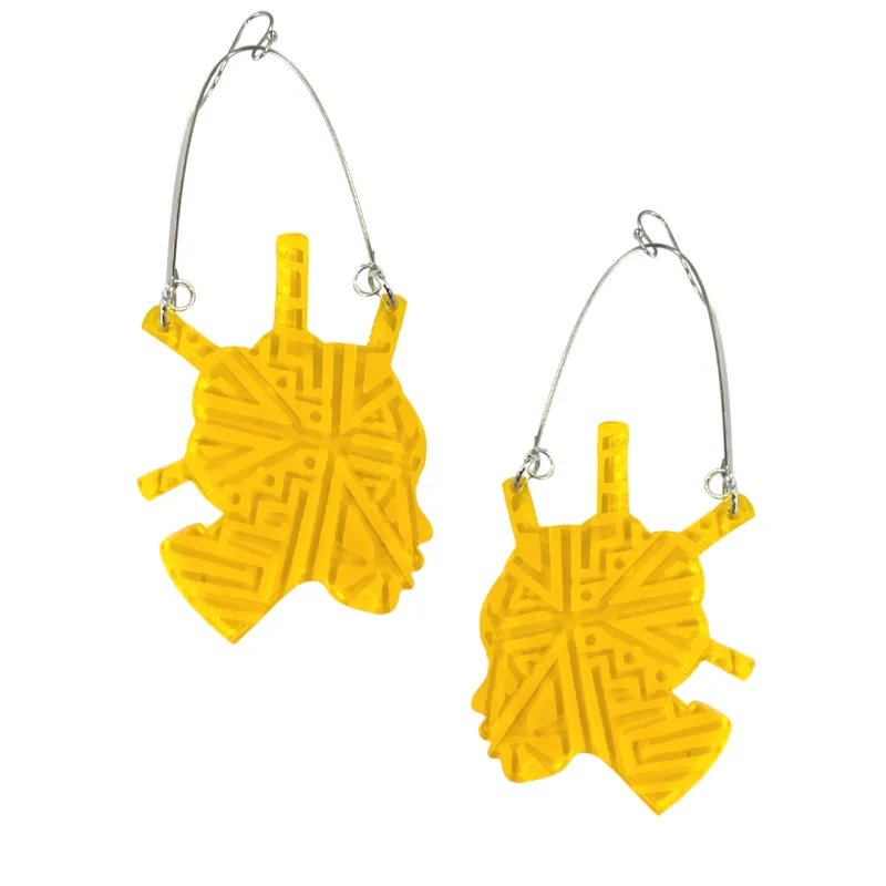 Bantu Knots Earrings made by Takara