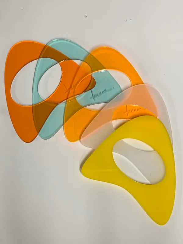 Mid Century Modern Art Stacker Bracelet made by Takara