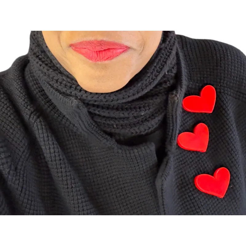 Love Hearts Pin made by Takara