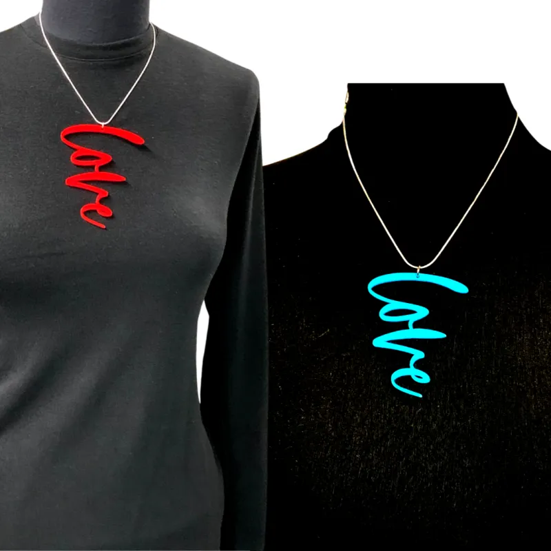 Love Vertical Necklace made by Takara