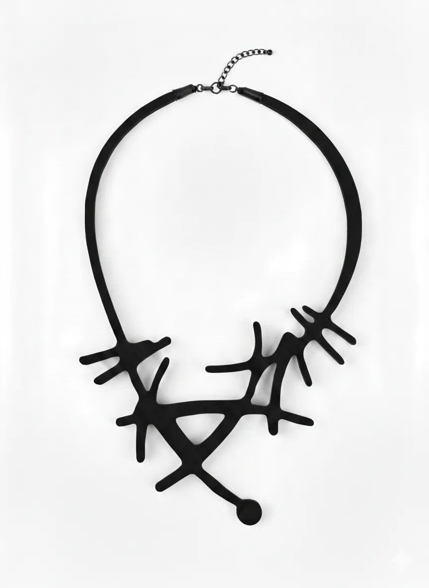 Eco Felt Abstract Bib Necklace sold by Takara product image thumbnail 5