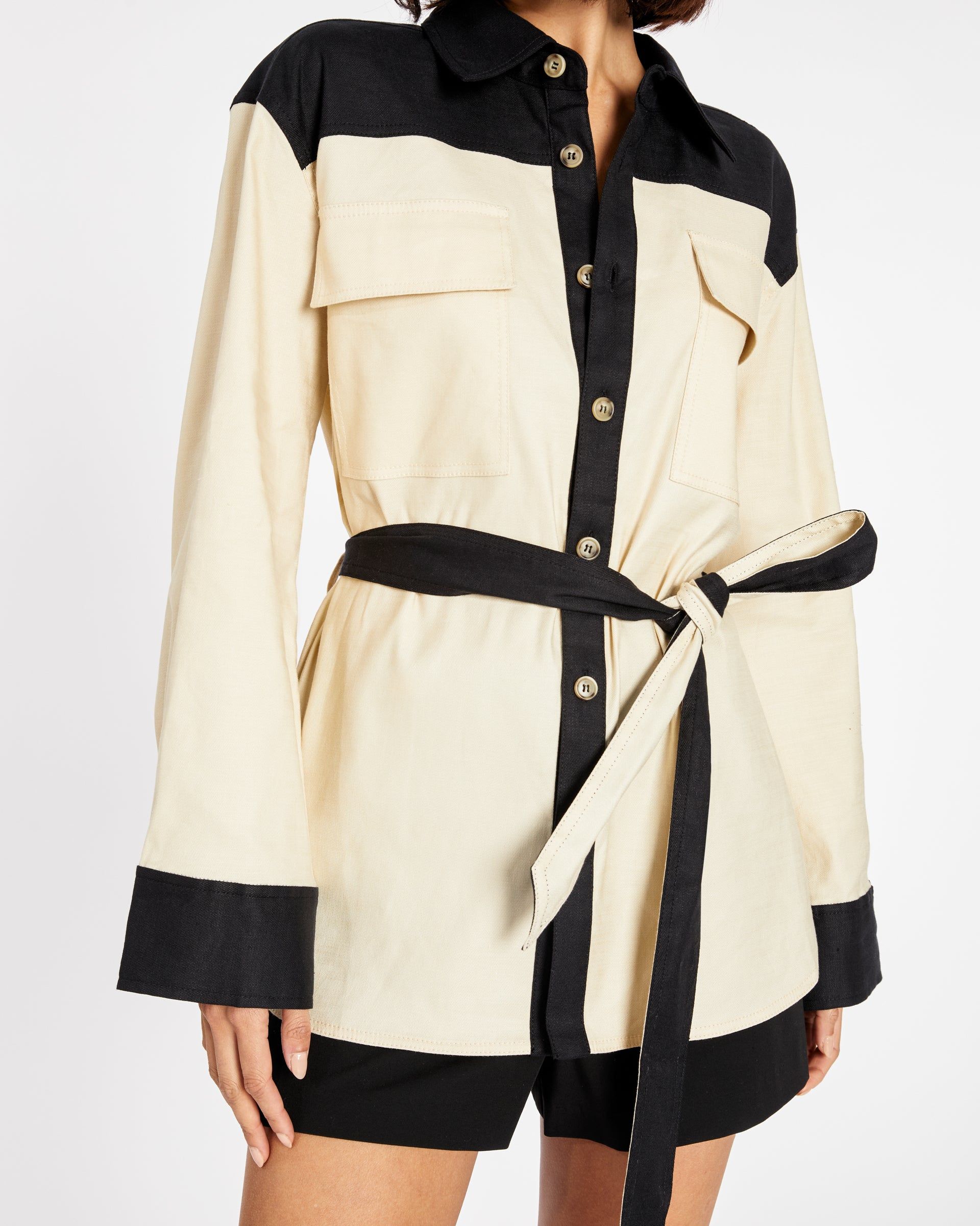 Kenny Shirt Jacket sold by Tanya Taylor