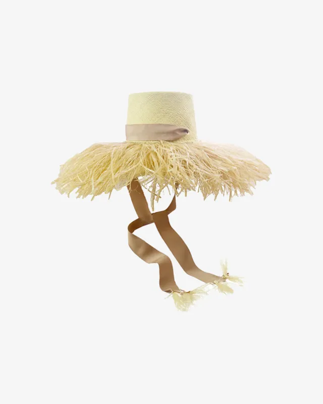 Sensi Studio Frayed Lampshade with Extra Frayed Details made by Tanya Taylor