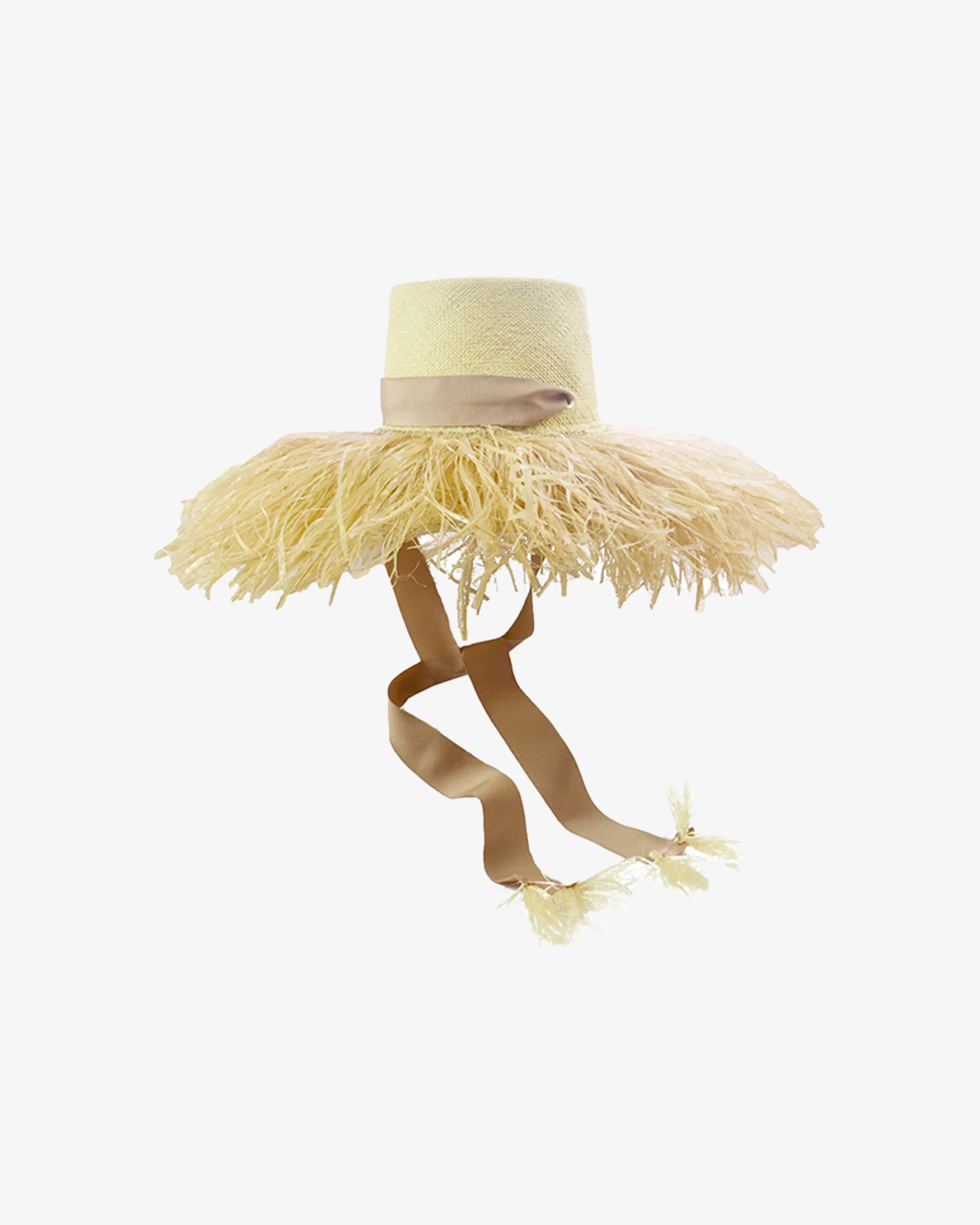 Sensi Studio Frayed Lampshade with Extra Frayed Details sold by Tanya Taylor