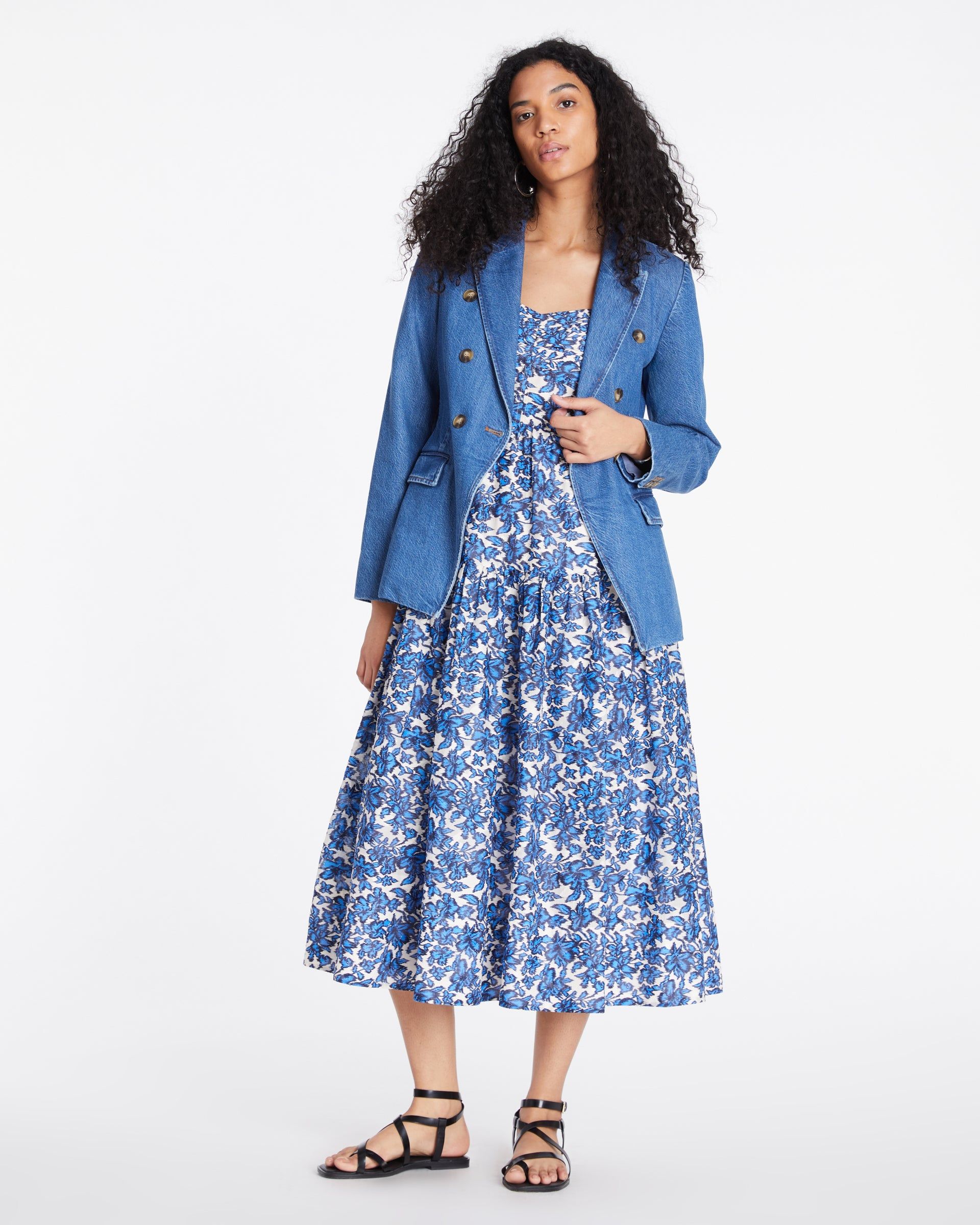 Michelle Denim Blazer sold by Tanya Taylor product image thumbnail 2