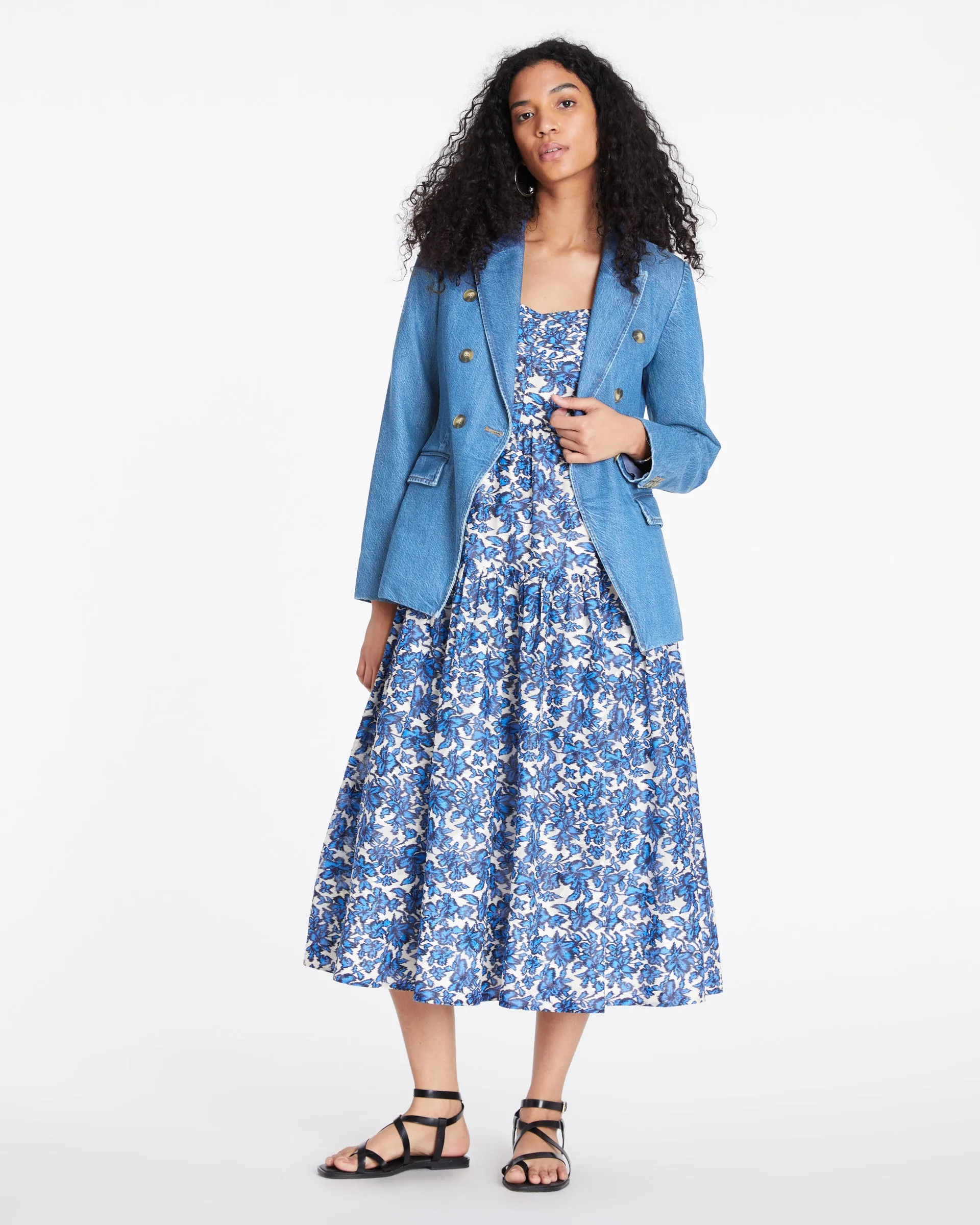 Michelle Denim Blazer sold by Tanya Taylor product image thumbnail 2