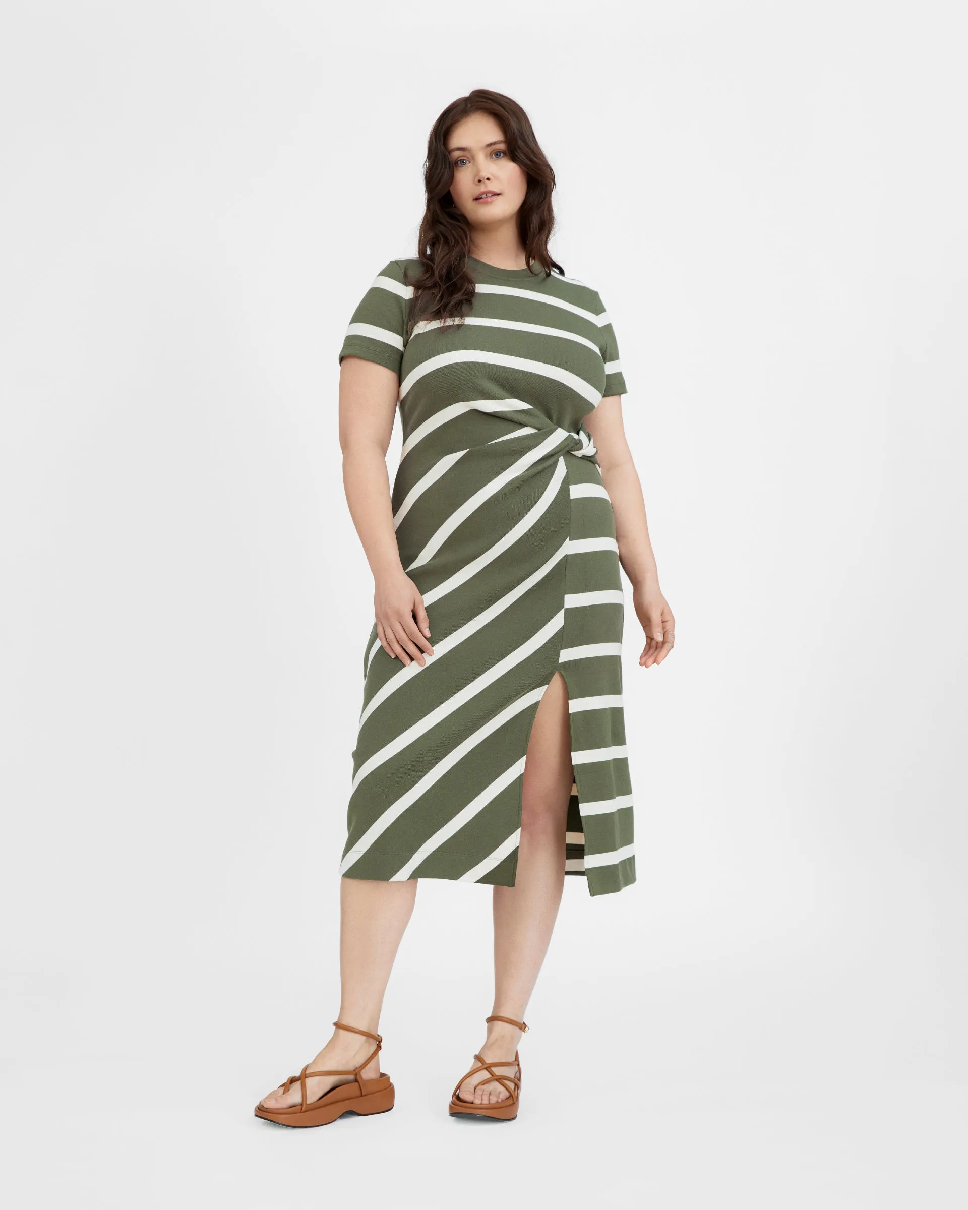 Short Sleeve Striped Cody Dress sold by Tanya Taylor