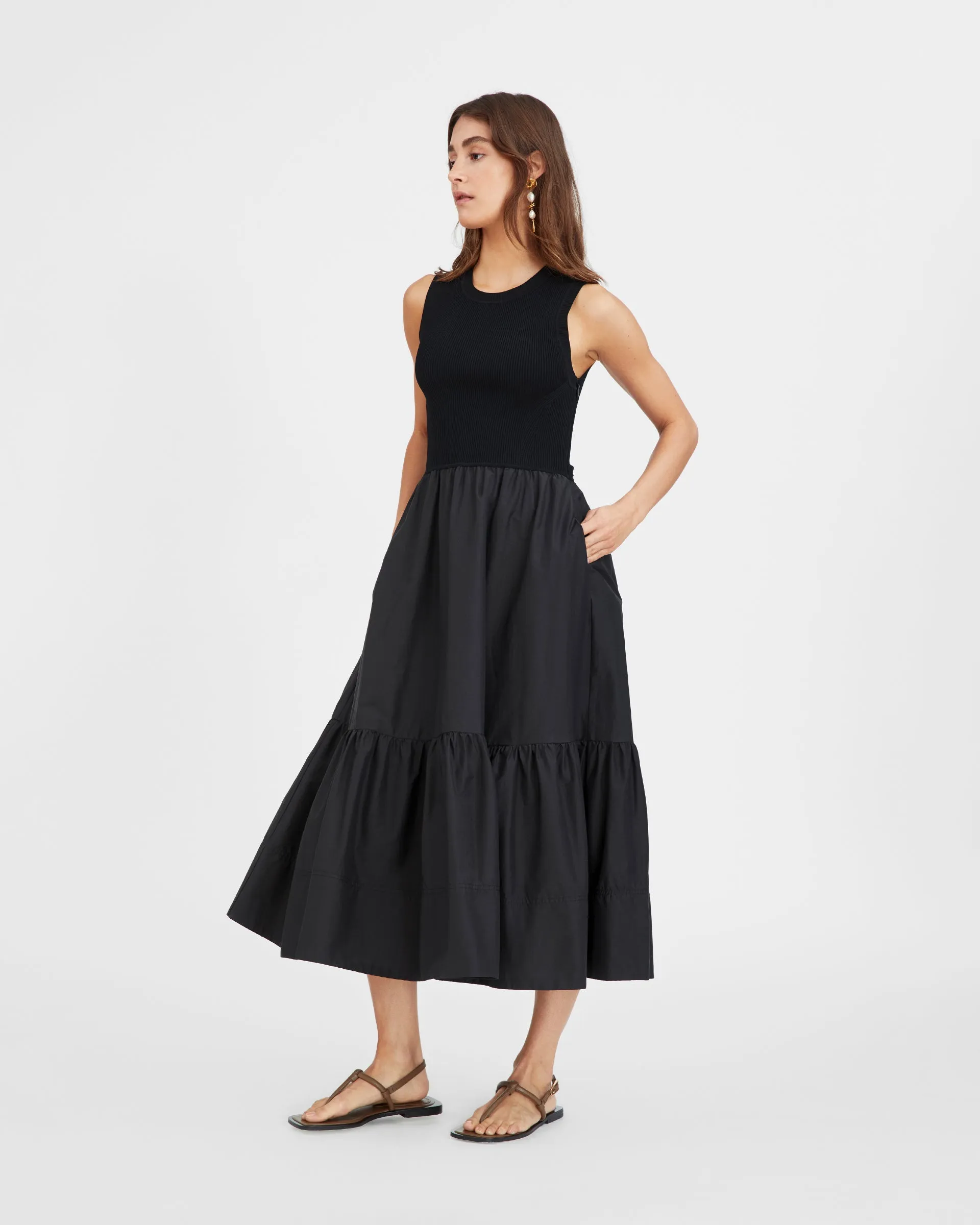 Crew Neck Josephina Dress sold by Tanya Taylor product image thumbnail 5