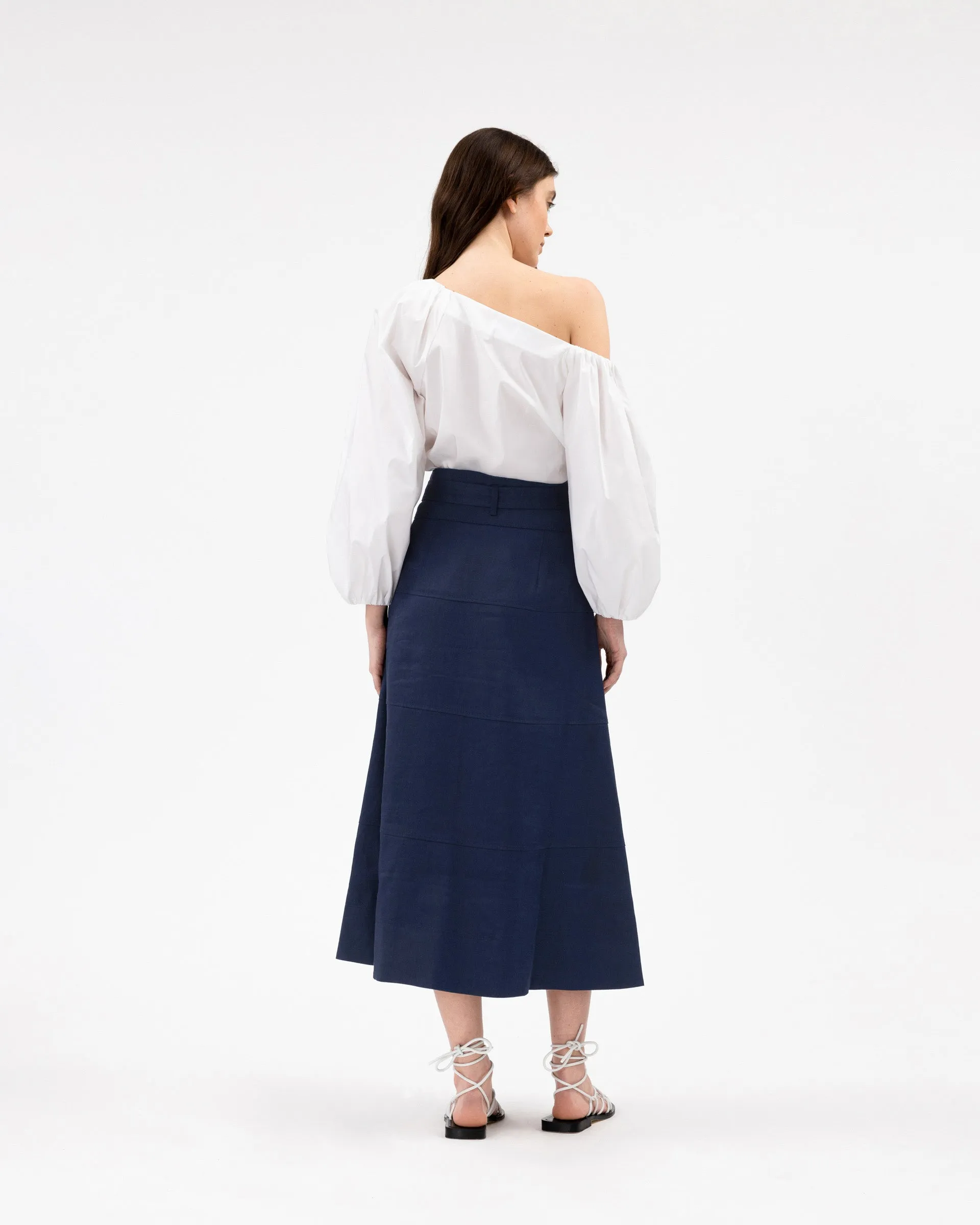 Linen Hudson Skirt sold by Tanya Taylor product image thumbnail 5