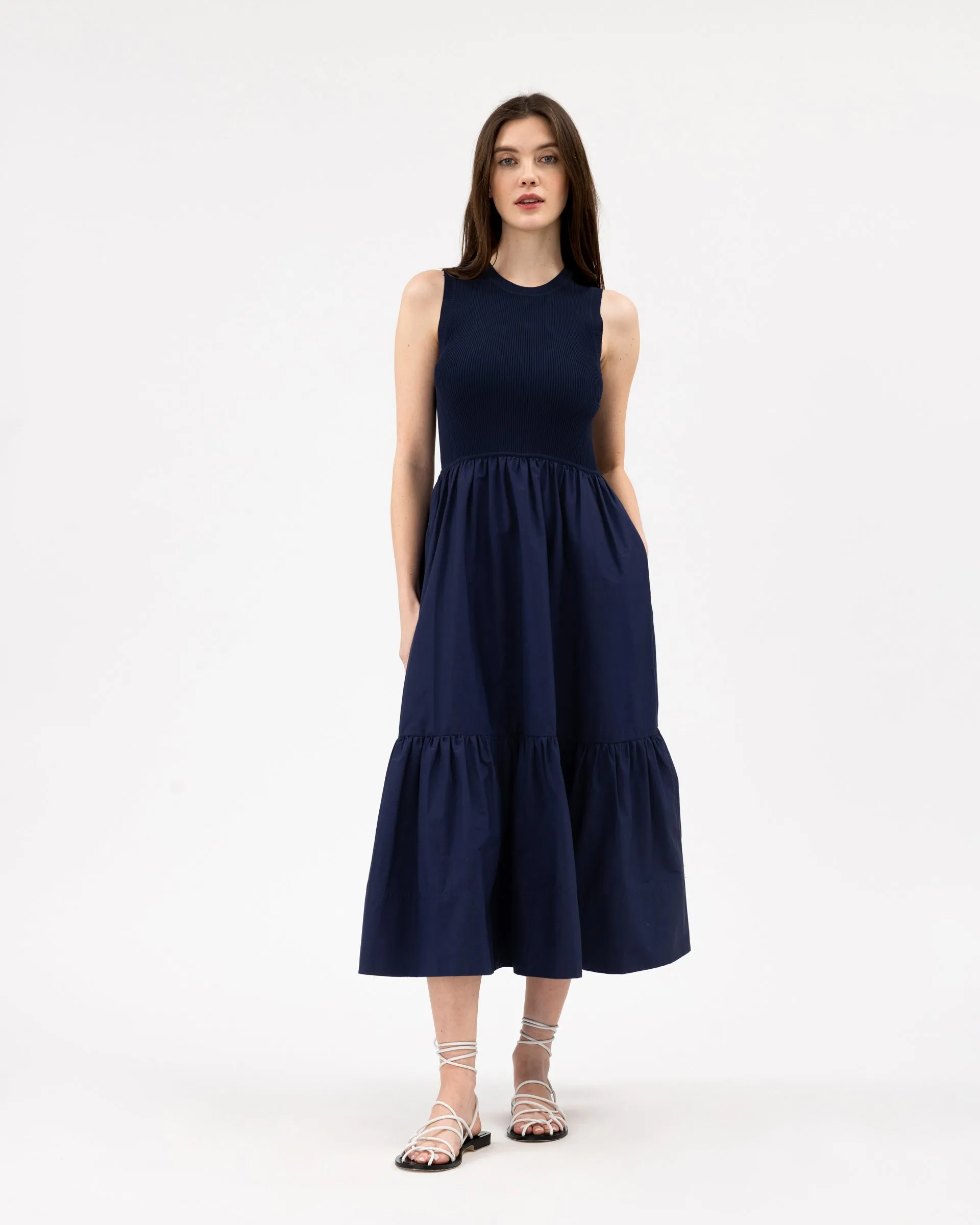 Crew Neck Josephina Dress sold by Tanya Taylor