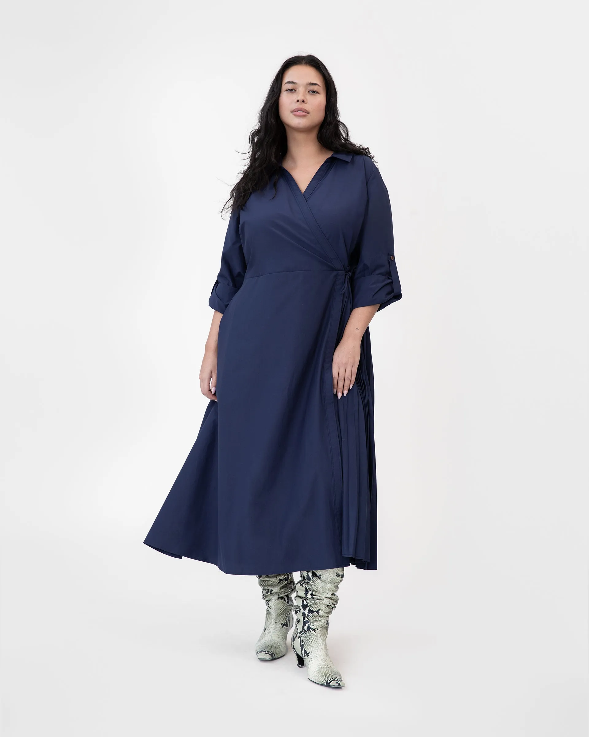 Long Sleeve Midi Shivon Dress sold by Tanya Taylor product image thumbnail 4
