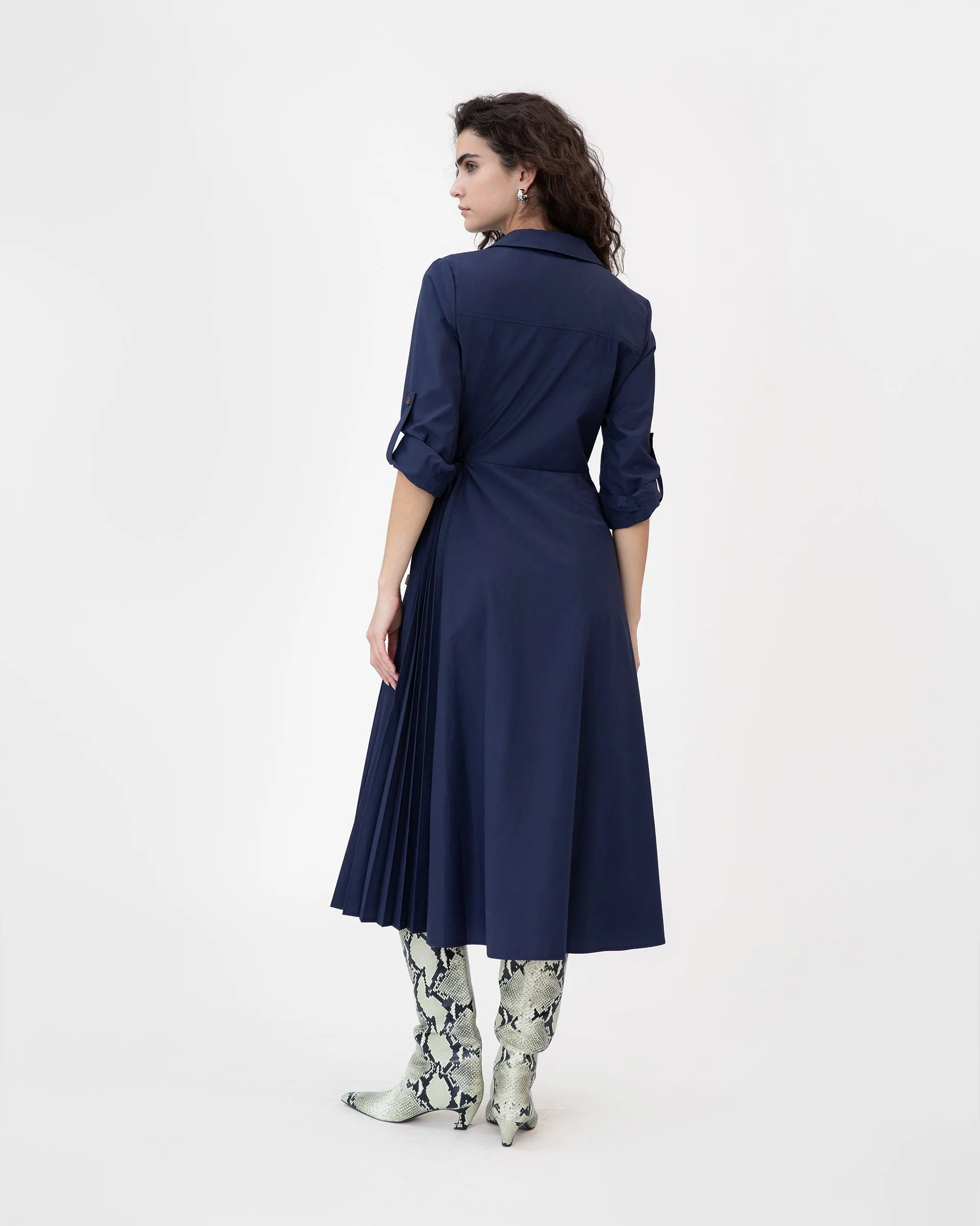 Long Sleeve Midi Shivon Dress sold by Tanya Taylor product image thumbnail 5