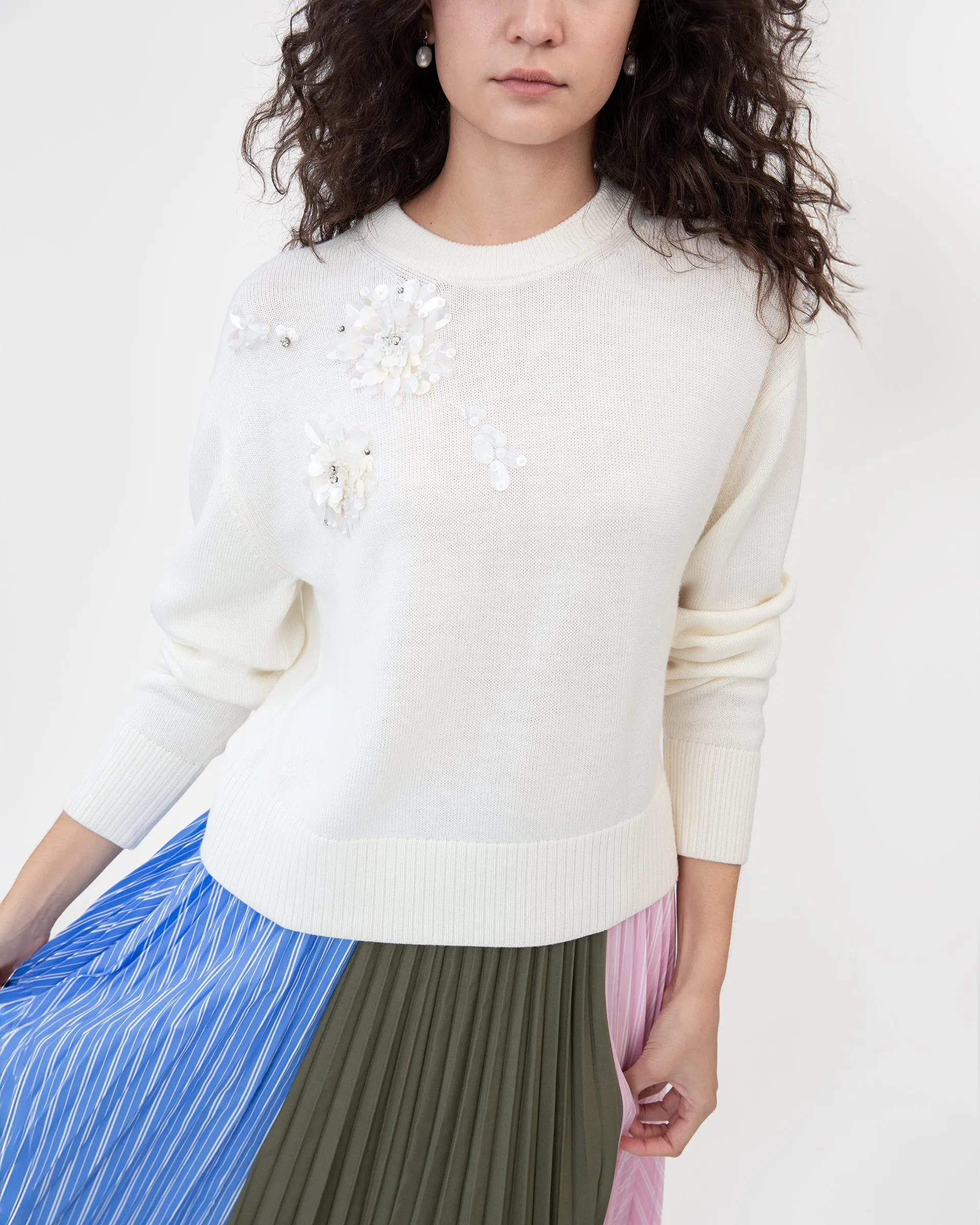Lexia Embellished Sweater sold by Tanya Taylor product image thumbnail 5