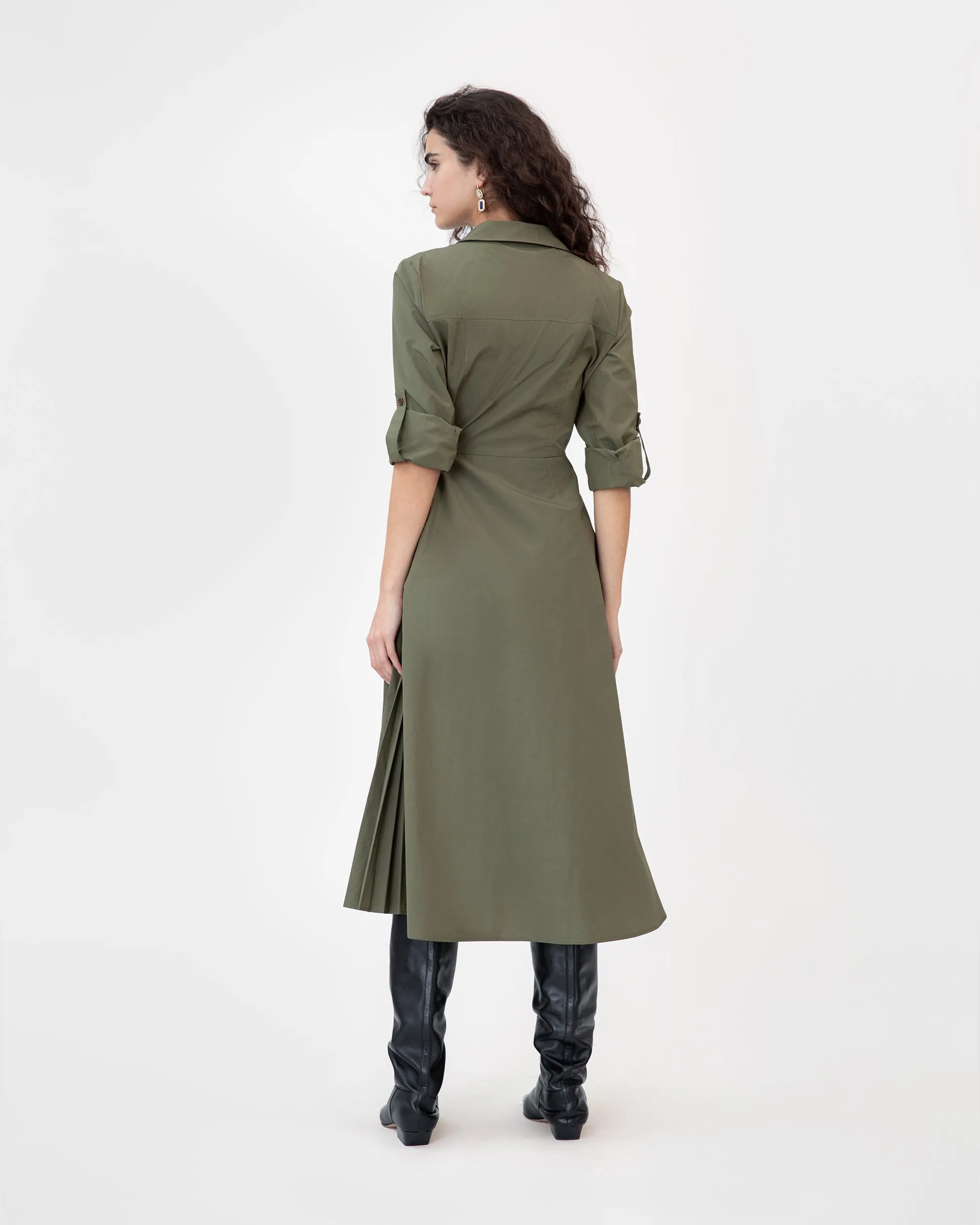 Long Sleeve Midi Shivon Dress sold by Tanya Taylor product image thumbnail 5