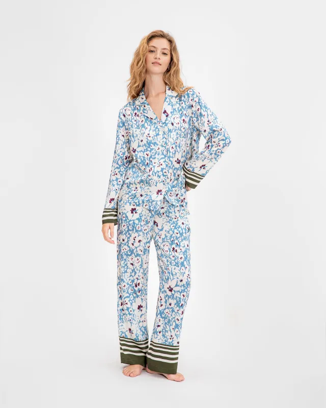 Silk Pajama Set made by Tanya Taylor