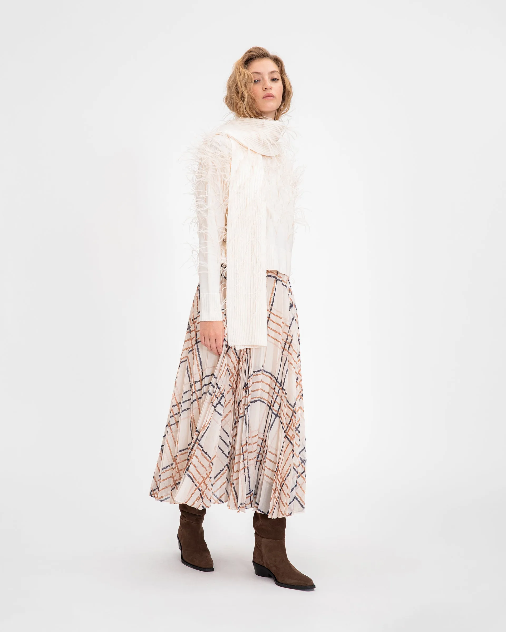 Fae Knit Scarf sold by Tanya Taylor product image thumbnail 4