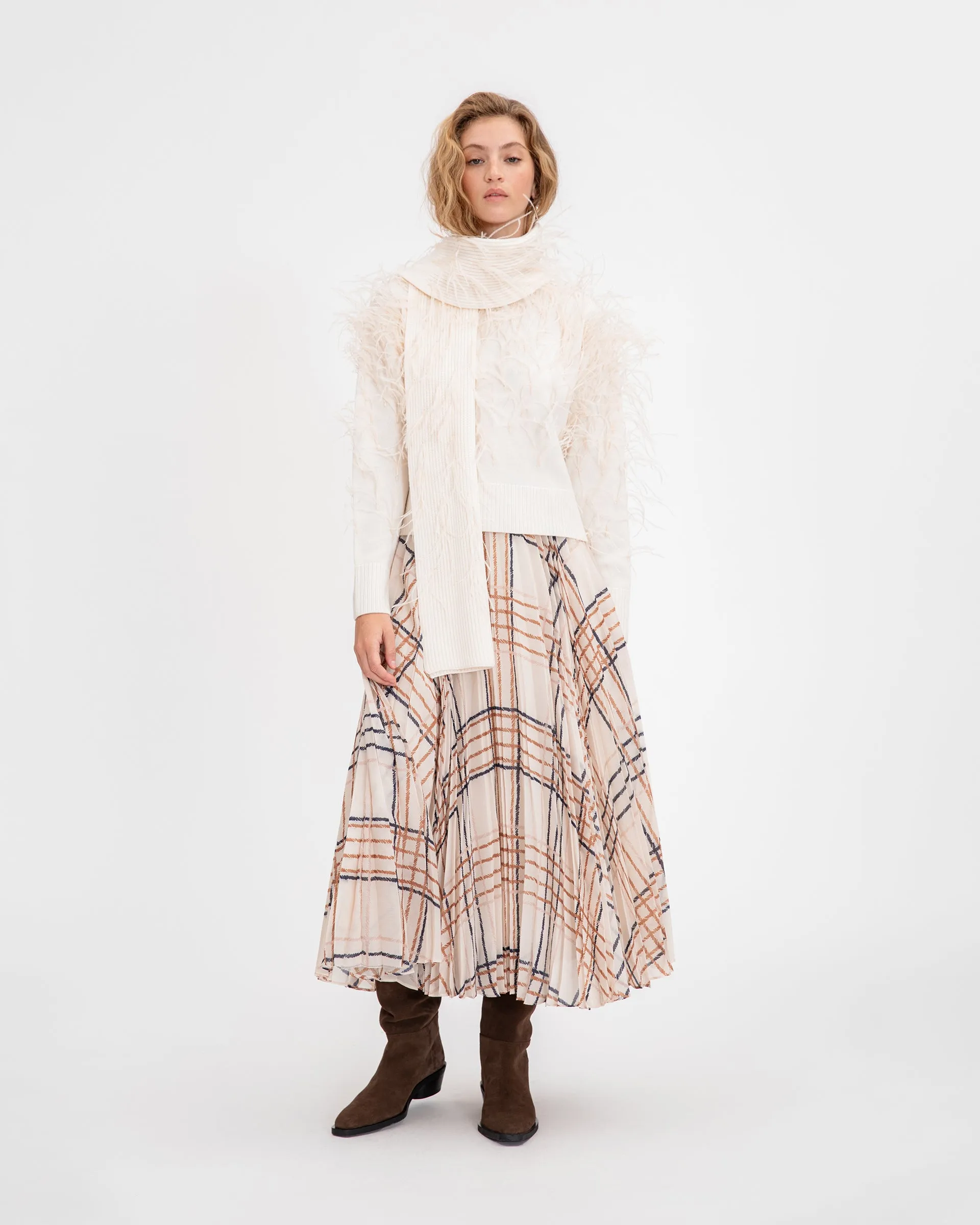 Fae Knit Scarf sold by Tanya Taylor product image thumbnail 2