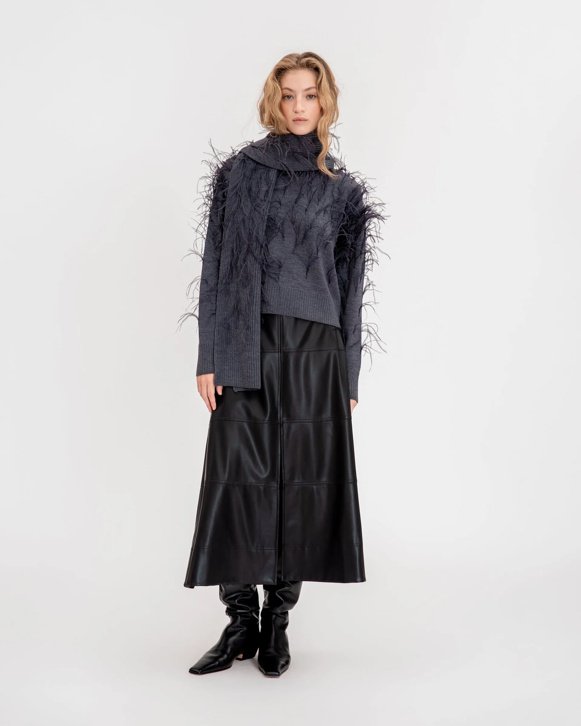 Fae Knit Scarf sold by Tanya Taylor product image thumbnail 2