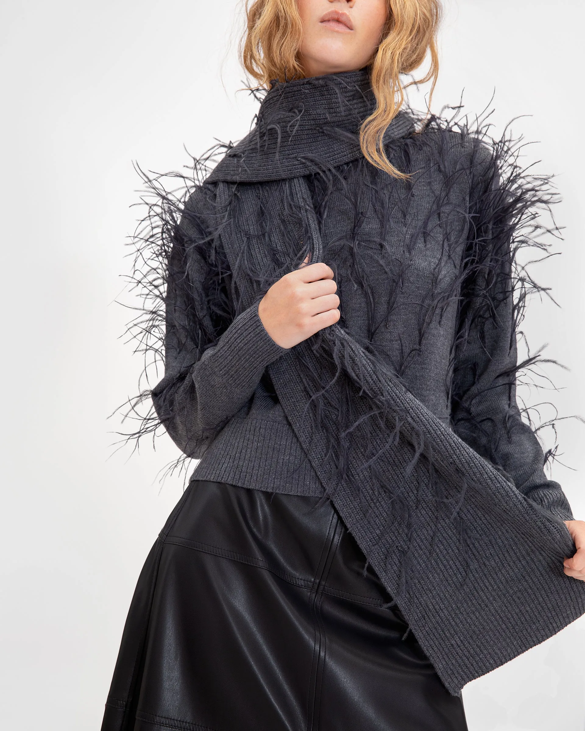 Fae Knit Scarf sold by Tanya Taylor