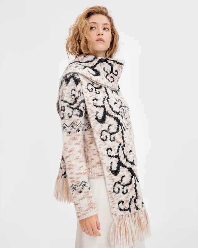 Rae Knit Scarf sold by Tanya Taylor