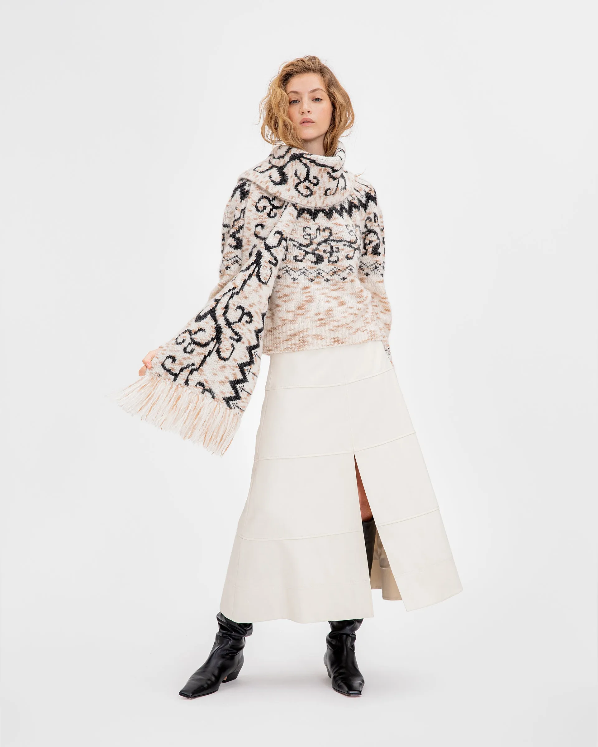 Rae Knit Scarf sold by Tanya Taylor product image thumbnail 4