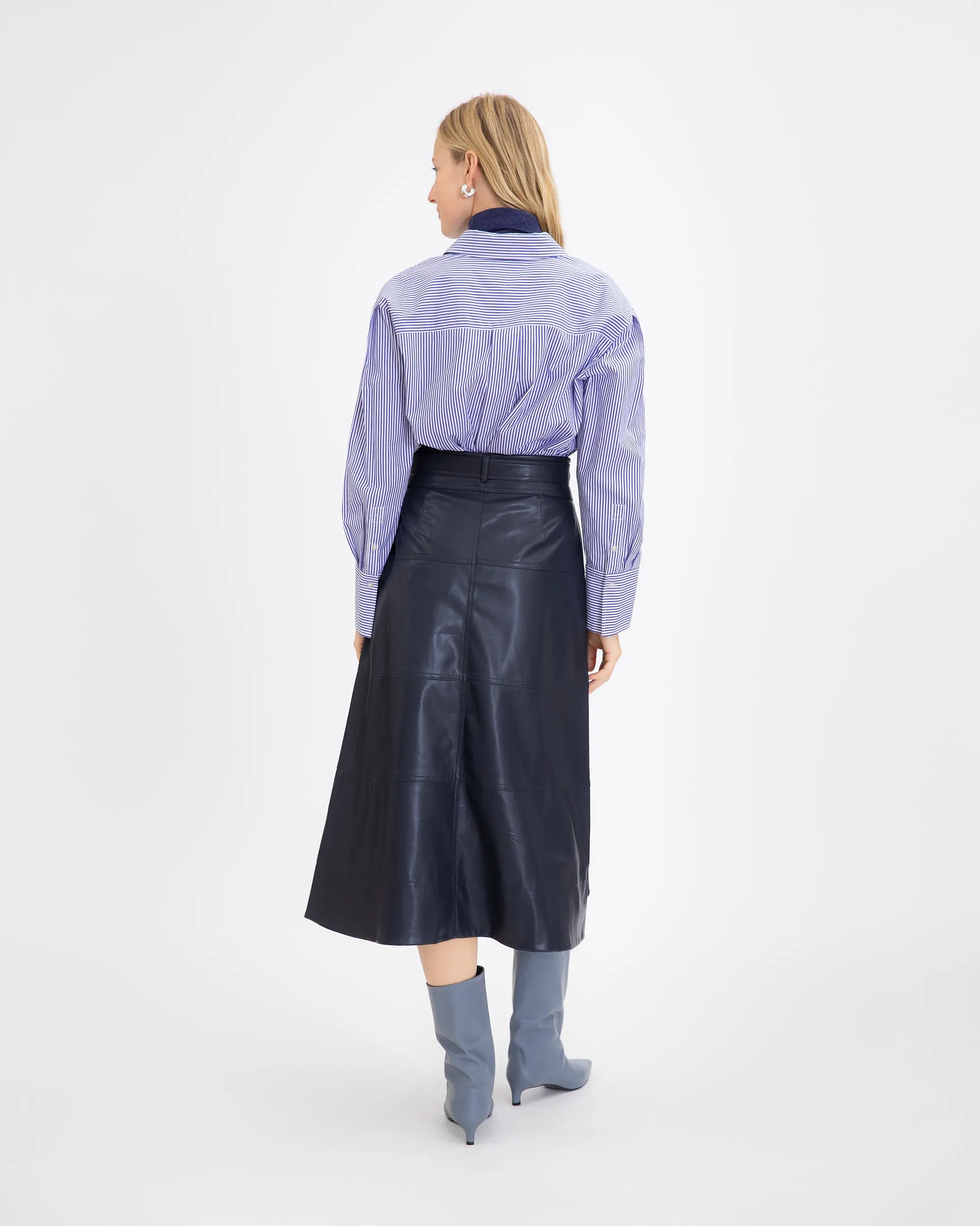 Vegan Leather Hudson Skirt sold by Tanya Taylor product image thumbnail 4