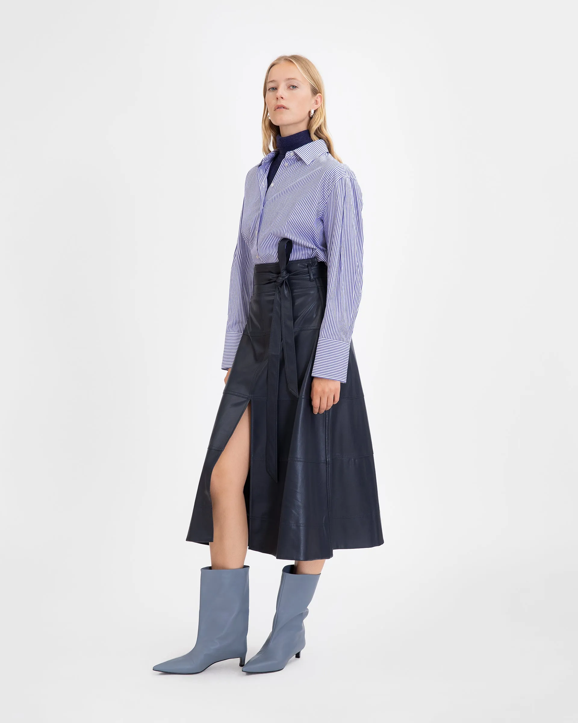 Vegan Leather Hudson Skirt sold by Tanya Taylor product image thumbnail 2