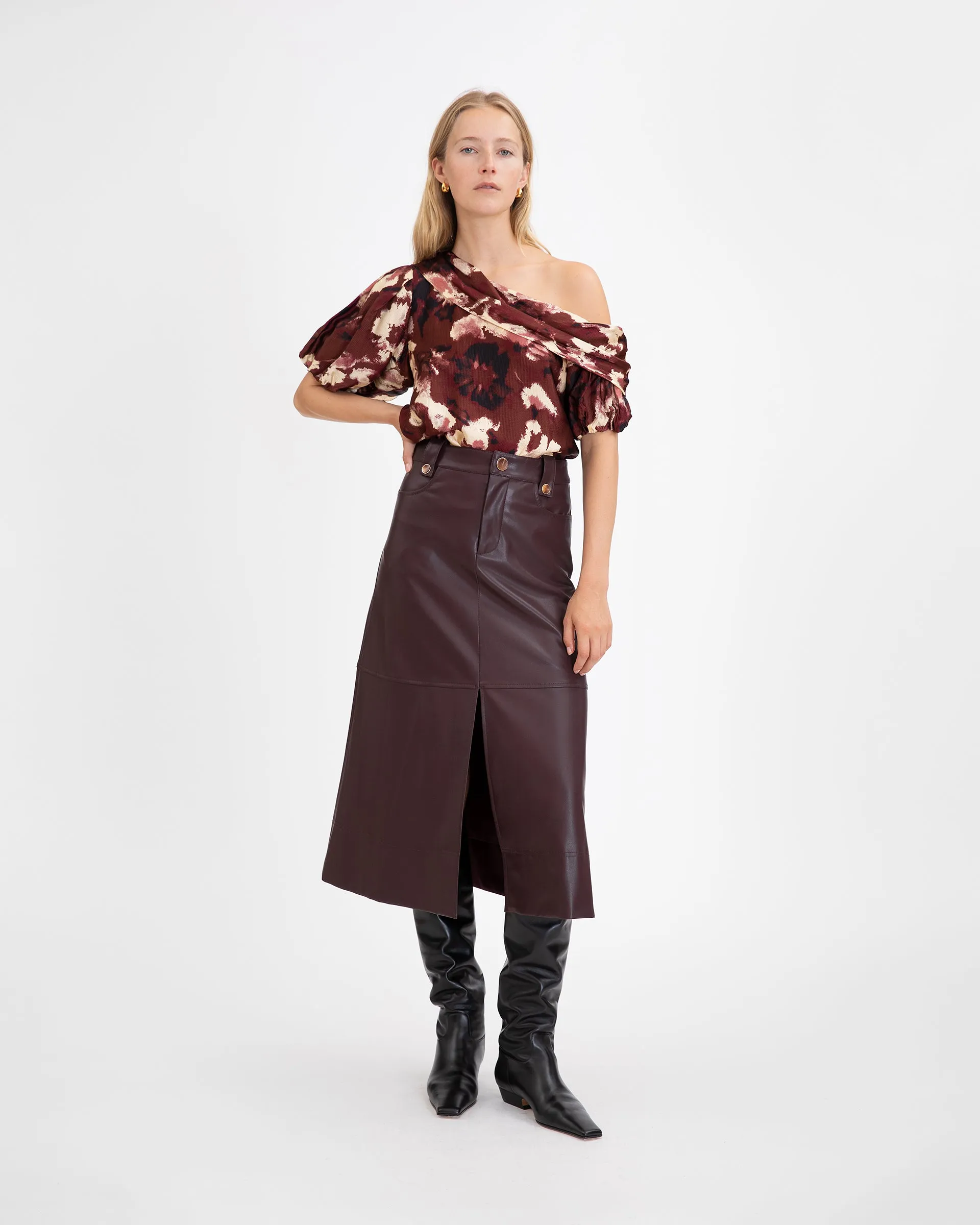 Satin Georgia Top sold by Tanya Taylor product image thumbnail 2